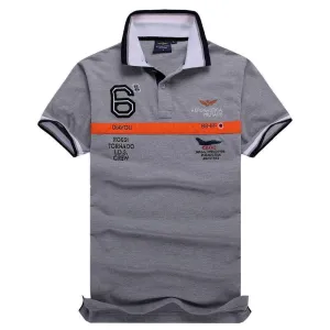 Aeronautica Millitare Rossi Tornado Ash Shortsleeve Polo
