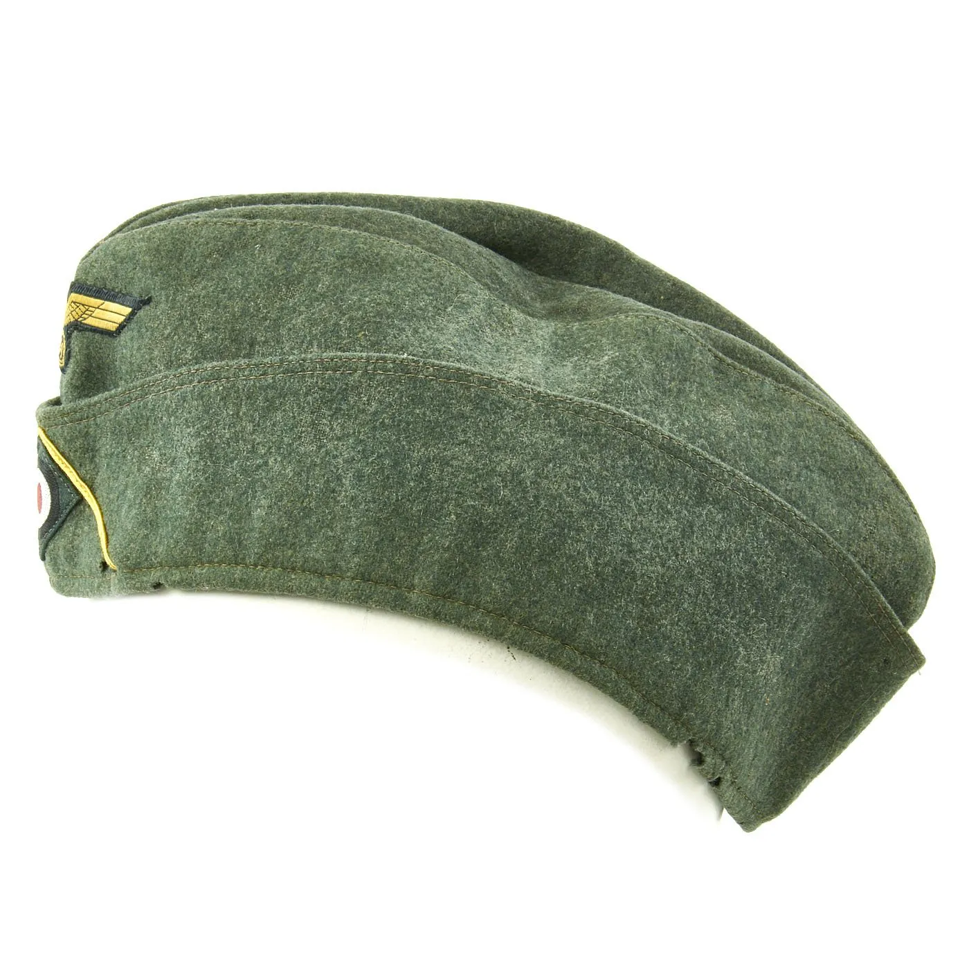 Original German WWII Kriegsmarine Coastal Artillery M38 Overseas Wool Cap size 58 1/2